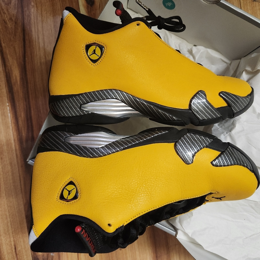 Jordan 14 Ferrari yellow